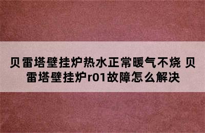 贝雷塔壁挂炉热水正常暖气不烧 贝雷塔壁挂炉r01故障怎么解决